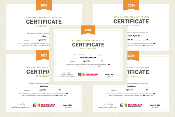 Firewise Certificates