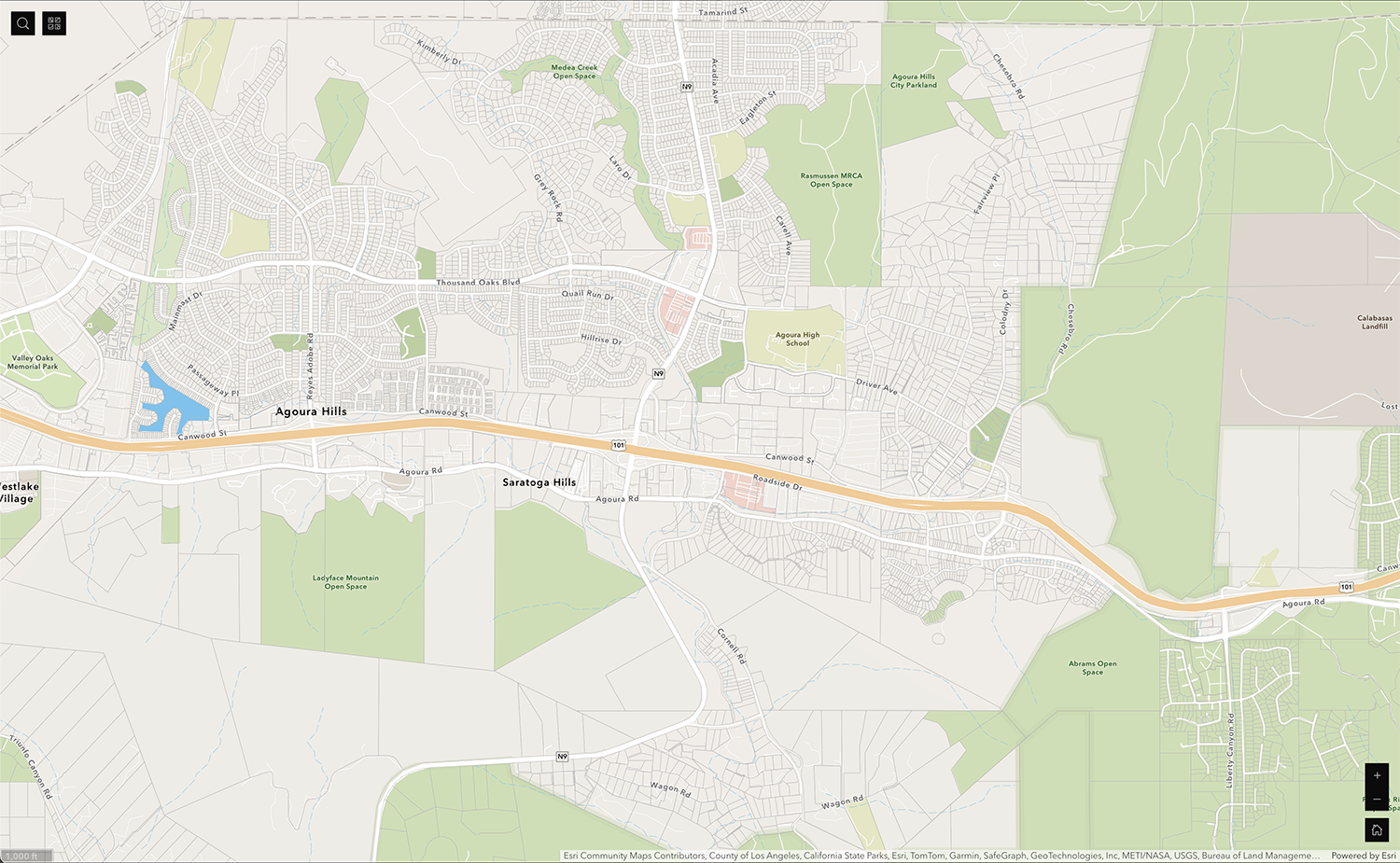 Agoura Hills Severity Map